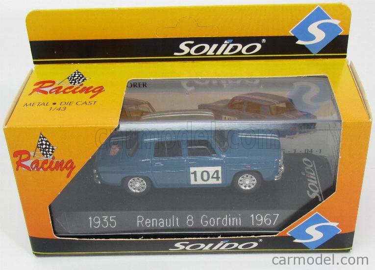 VOITURE MINIATURE AU 1/18: RENAULT 8 Gordini #89 au Monte Carlo 69 de SOLIDO EUR 28,00 - FR