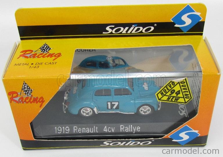 RENAULT 4 CV DECOUVRABLE SOLIDO 1/17 EDITION SPECIALE BOITE D