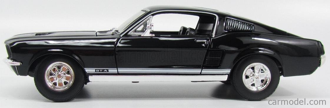 Maisto 31166bk 1967 Ford Mustang GTA Fastback Noir 1-18 voitures