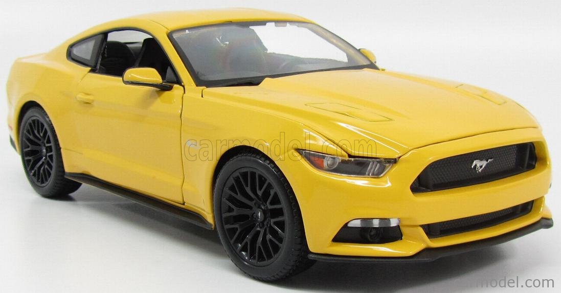 Ford Mustang GT 2015 Yellow 1:18 Model 31197y Maisto