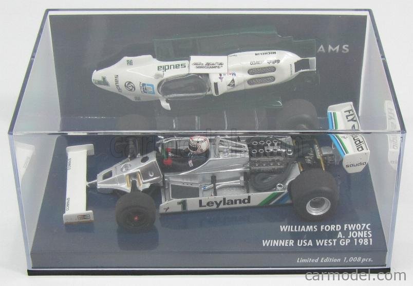 WILLIAMS - F1 FORD FW07C N 1 WINNER USA WEST GP 1981 A.JONES