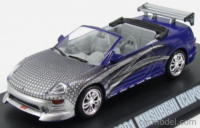 Mitsubishi Eclipse Spyder Purple Roman ´S the Fast and Furious 1/43 Greenlight