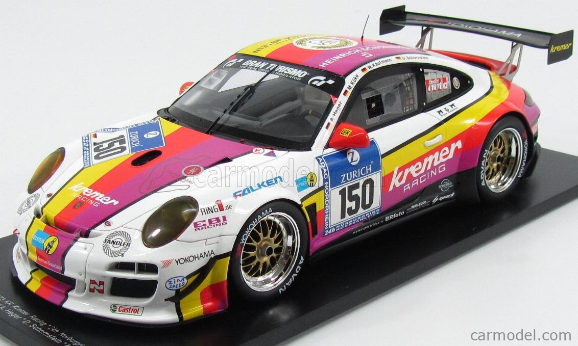 SPARK-MODEL 18KR01 Scale 1/18 | PORSCHE 911 997-2 GT3 KR TEAM KREMER ...