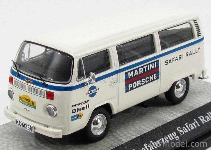 Ixo 1:43 Volkswagen VW T2 Van Porsche Martini Team
