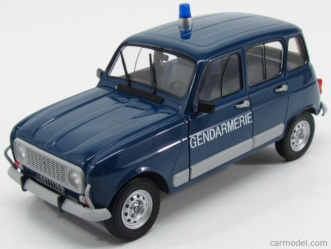 SOLIDO 1800104 Scale 1/18 | RENAULT R4 GTL GENDARMERIE 1986 BLUE
