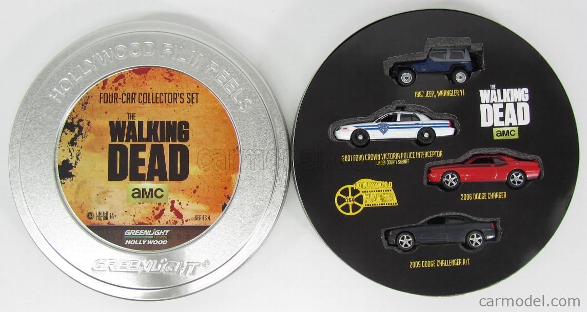 Hollywood Film Reels Series 4 Lost (2004-2010) TV Series 4 Cars Set 1/64 by Greenlight 59040A