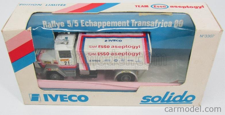 Boîte Vide SOLIDO 1/43 - IVECO Rallye Transafrica 80 - Ancienne, Occasion
