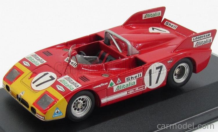 BBR-MODELS PRJ19A Scale 1/43 | ALFA ROMEO 33TT3 N 18 24h LE MANS 1972 ...