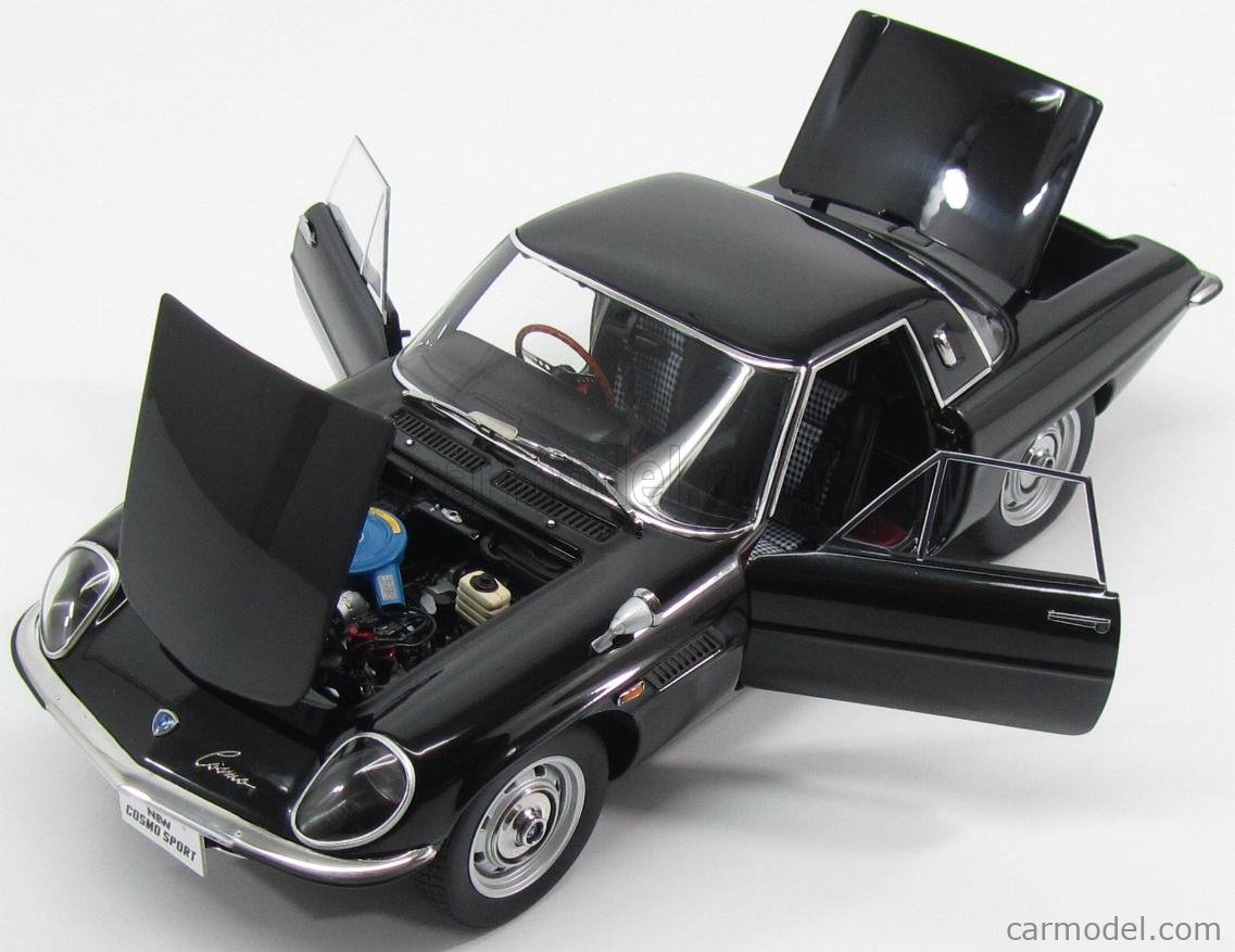 FIRST:18 MAZDA COSMO SPORTS AUTOart 京商 1/18 AUTOart MAZDA COSMO SPORT - BLACK Diecast Car Model