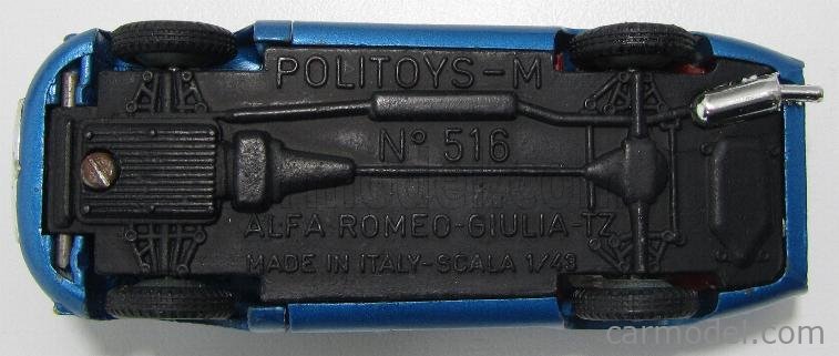 POLISTIL DROMO CAR 200D SLOTCAR RACE TRACK 2x ALFA ROMEO GIULIA TZ - GOOD IN BOX
