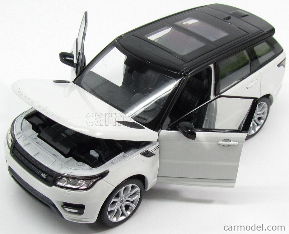 Welly WE4059W Range Rover Sport 2014 White/Black 1:24 MODELLINO Die CAST Model Compatible avec 