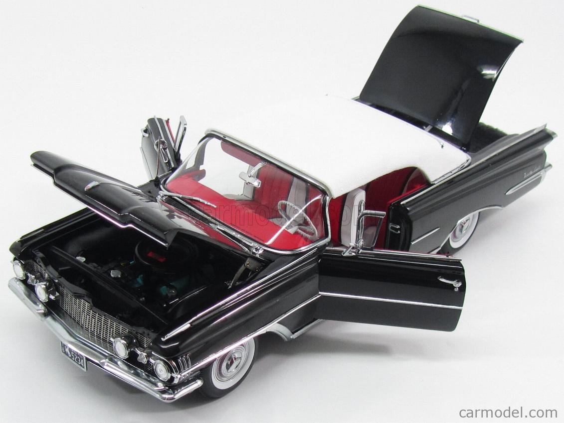 SUN-STAR 05234 Scale 1/18 | OLDSMOBILE 98 CONVERTIBLE CLOSED 1959 BLACK ...