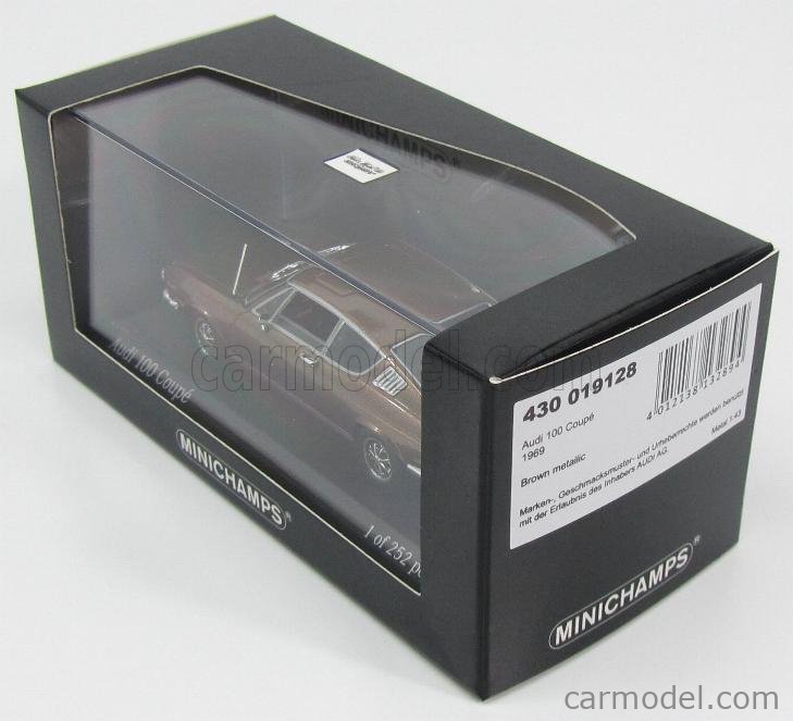 ミニカー MINICHAMPS 1/43 AUDI 100 COUPE S 1969 MINICHAMPS 430019129 Scale 1/43 | AUDI 100 COUPE S 1969 DARK