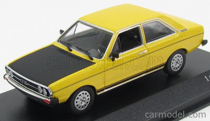 MINICHAMPS 400015004 Scale 1/43 | AUDI 80 GTE 1975 YELLOW MATT BLACK