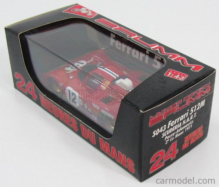 その他 BRUMM PROM 512M N 26 FERRARI LIMITED BRUMM PROM S06/04-2 Scale 1/43 | FERRARI 512M N 26 LAST RACE