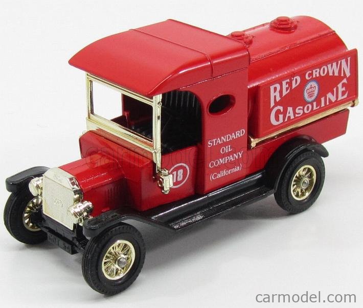 MATCHBOX Y3 Scale 1/43 | FORD USA MODEL-T TANK PUMP RED CROWN GASOLINE RED