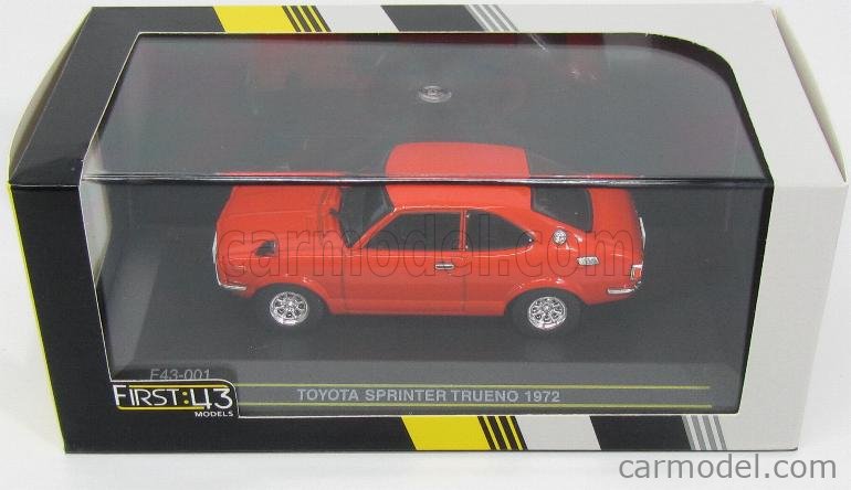 FIRST43-MODELS F43-001 Scale 1/43 | TOYOTA SPRINTER TRUENO 1972 ORANGE