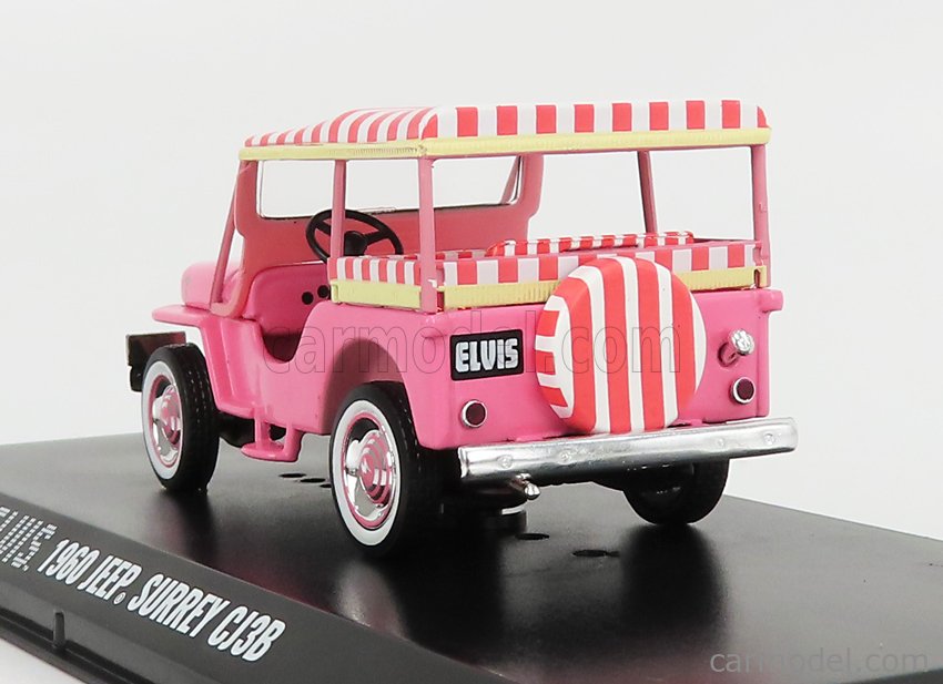 Greenlight 1960 Jeep Surrey CJ3B Elvis Presley 1:43 Pink 86472