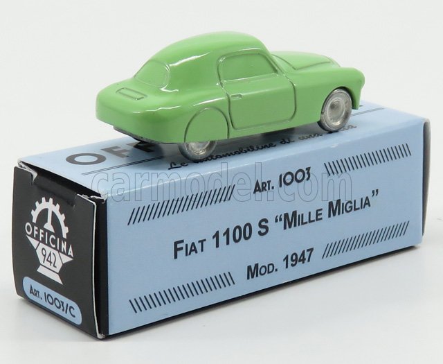 Fiat 1100s mille miglia scala 1/76 officina-942 art1003c modellino