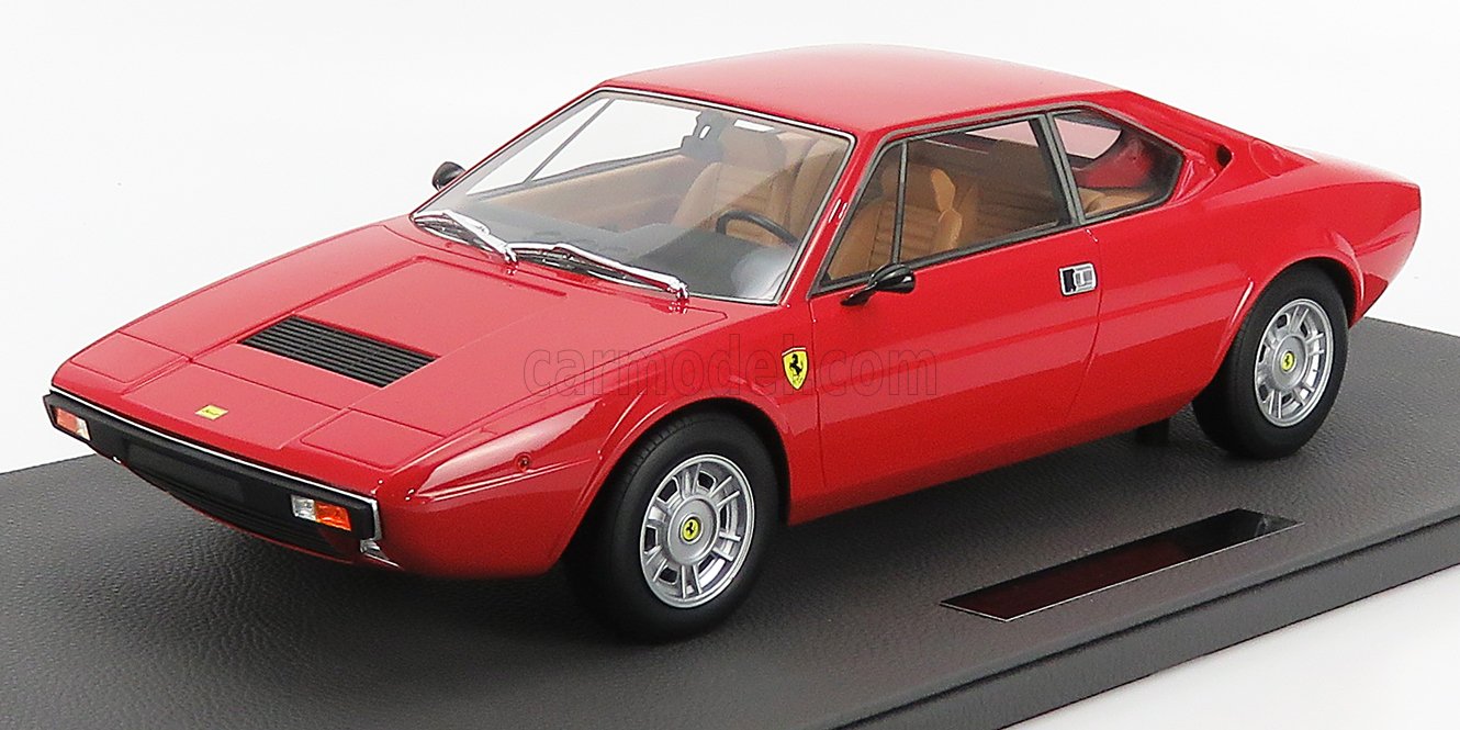 MODELLINO AUTO STATICO TOPMARQUES FERRARI DINO 308 GT4 COUPE 1973 ROSSO 1/12