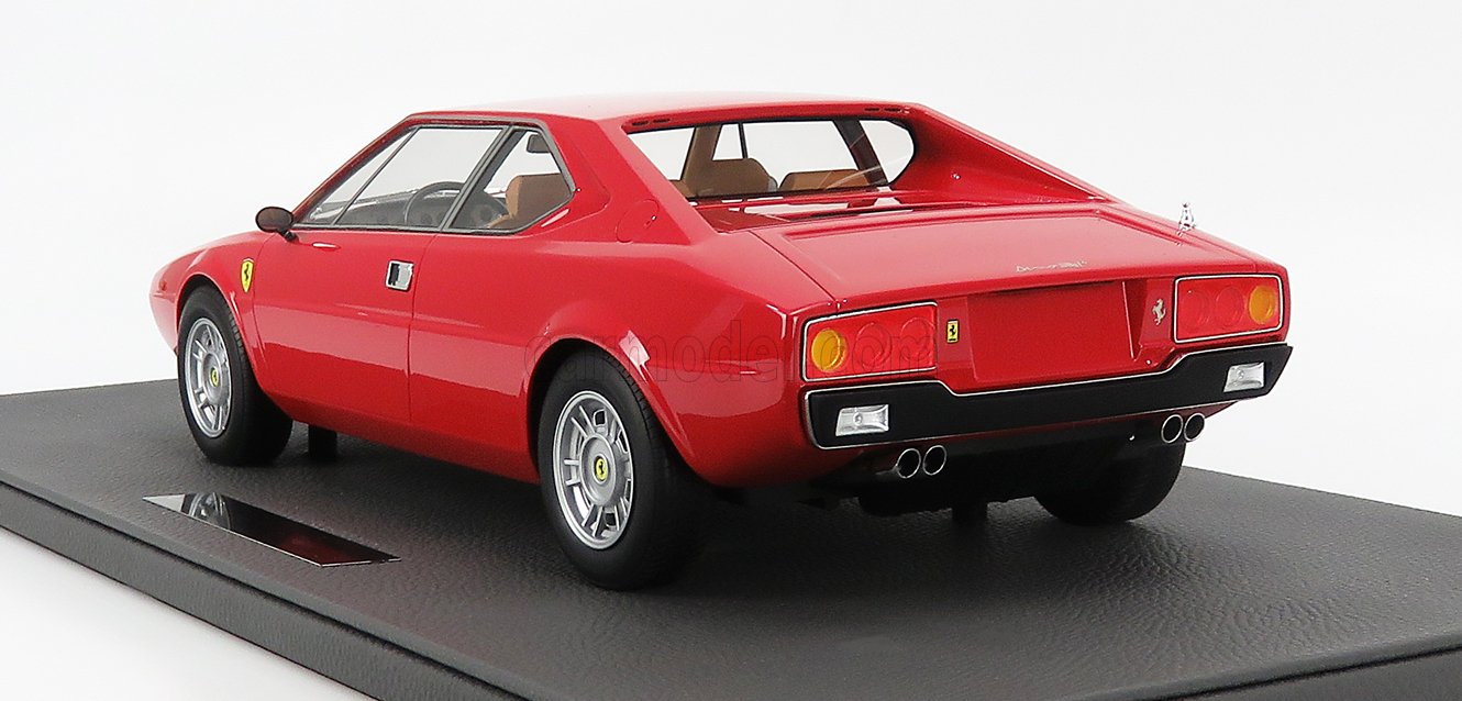 MODELLINO AUTO STATICO TOPMARQUES FERRARI DINO 308 GT4 COUPE 1973 ROSSO 1/12