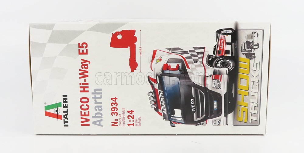 MODELLINO CAMION STATICO ITALERI IVECO FIAT STRALIS HI-WAY ABARTH 2010 1/24