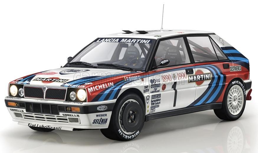 MODELLINO AUTO STATICO ITALERI LANCIA DELTA BIASION RALLY MONTECARLO 1990 1:12