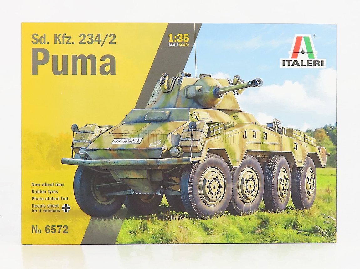 MODELLINO CARRO ARMATO STATICO ITALERI TANK 234/2 PUMA MILITARE SCALA 1/35