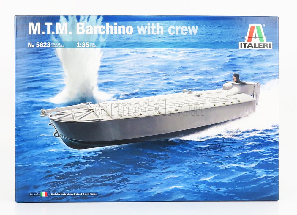 MODELLINO BARCA STATICO ITALERI BOAT M.T.M. BARCHINO MILITARE SCALA 1/35