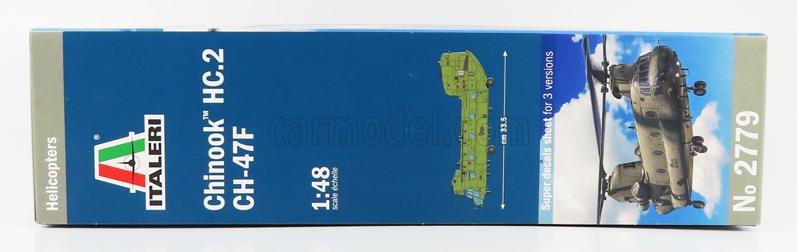 MODELLINO STATICO ITALERI BOEING CH-47 HC2 CHINOOK ELICOTTERO MILITARE 1962 1/48