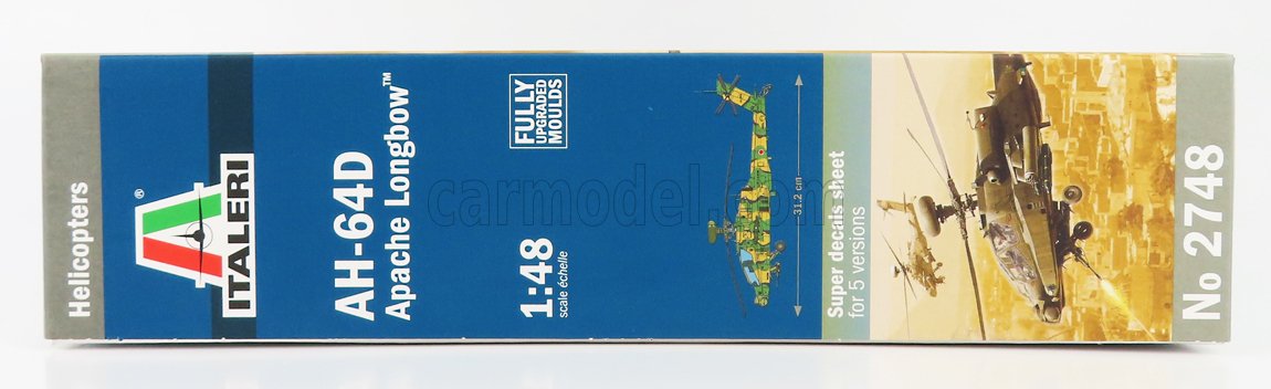 MODELLINO STATICO ITALERI HUGHES AH-64D APACHE LONGBOW ELICOTTERO MILITARE 1/48
