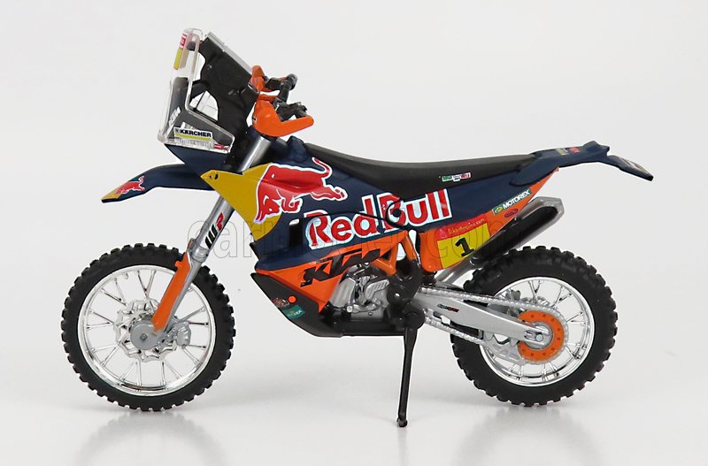 RALLY DAKAR REDBULL KTM SXF 450 1:18 DIE-CAST MOTOCROSS MX GIOCATTOLO  MODELLINO