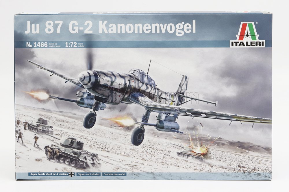 MODELLINO STATICO ITALERI JUNKERS JU-87 G-2 KANONENVOGEL AEREO MILITARE 1/72