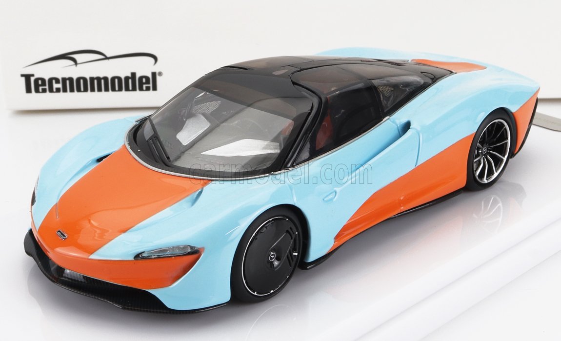 TECNOMODEL 1/43 MCLAREN SPEEDTAIL 2020 BLU ARANCIO MODELLINO