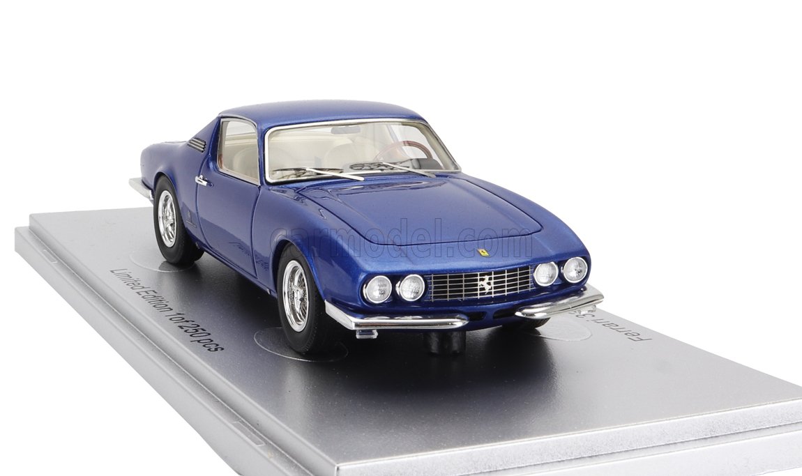 MODELLINO AUTO STATICO KESS FERRARI 330 GTC COUPE MICHELOTTI 1966 BLU SCALA 1/43