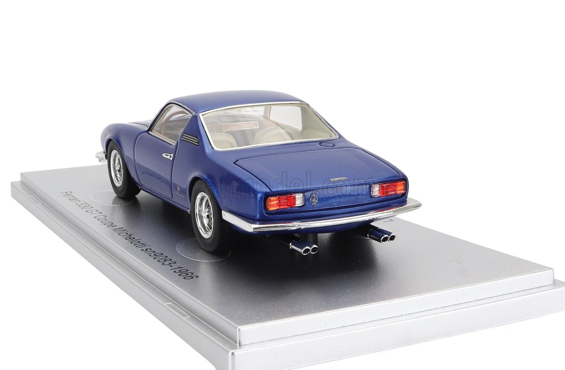MODELLINO AUTO STATICO KESS FERRARI 330 GTC COUPE MICHELOTTI 1966 BLU SCALA 1/43