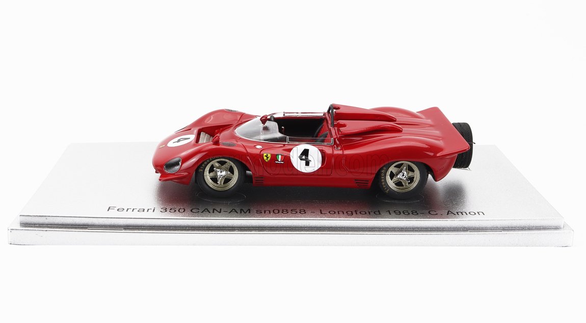 MODELLINO AUTO STATICO KESS FERRARI 350 P4 SPIDER CAN-AM AMON TASMAN 1968 1/43