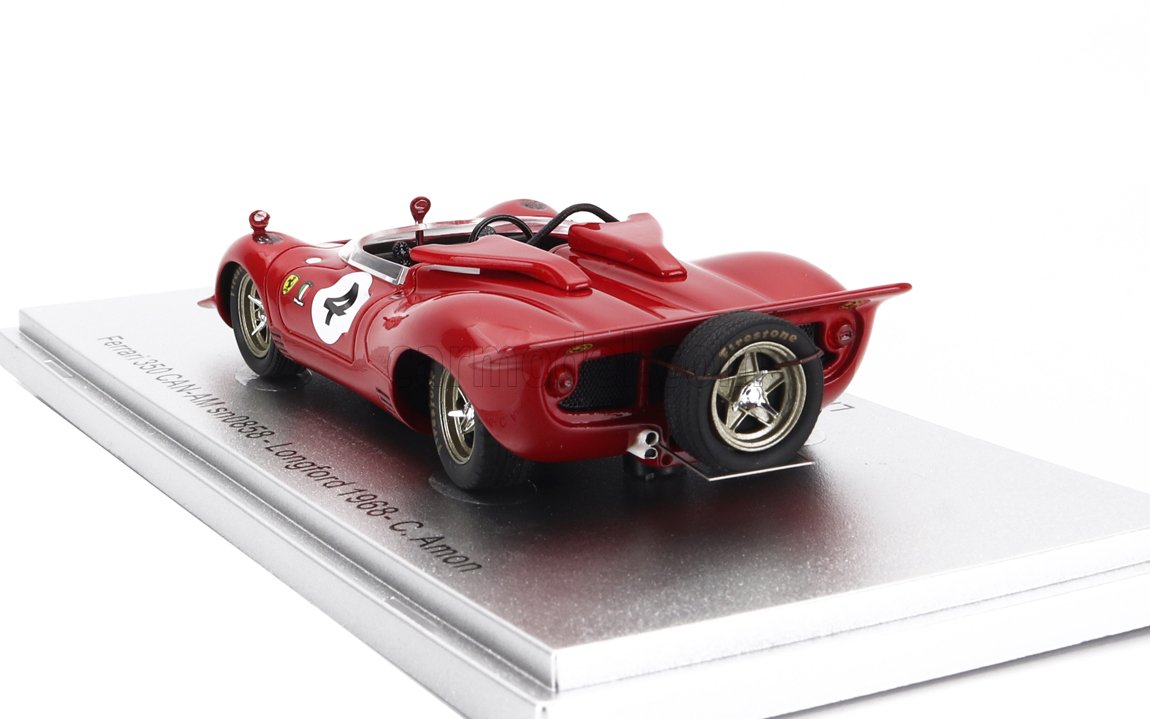 MODELLINO AUTO STATICO KESS FERRARI 350 P4 SPIDER CAN-AM AMON TASMAN 1968 1/43