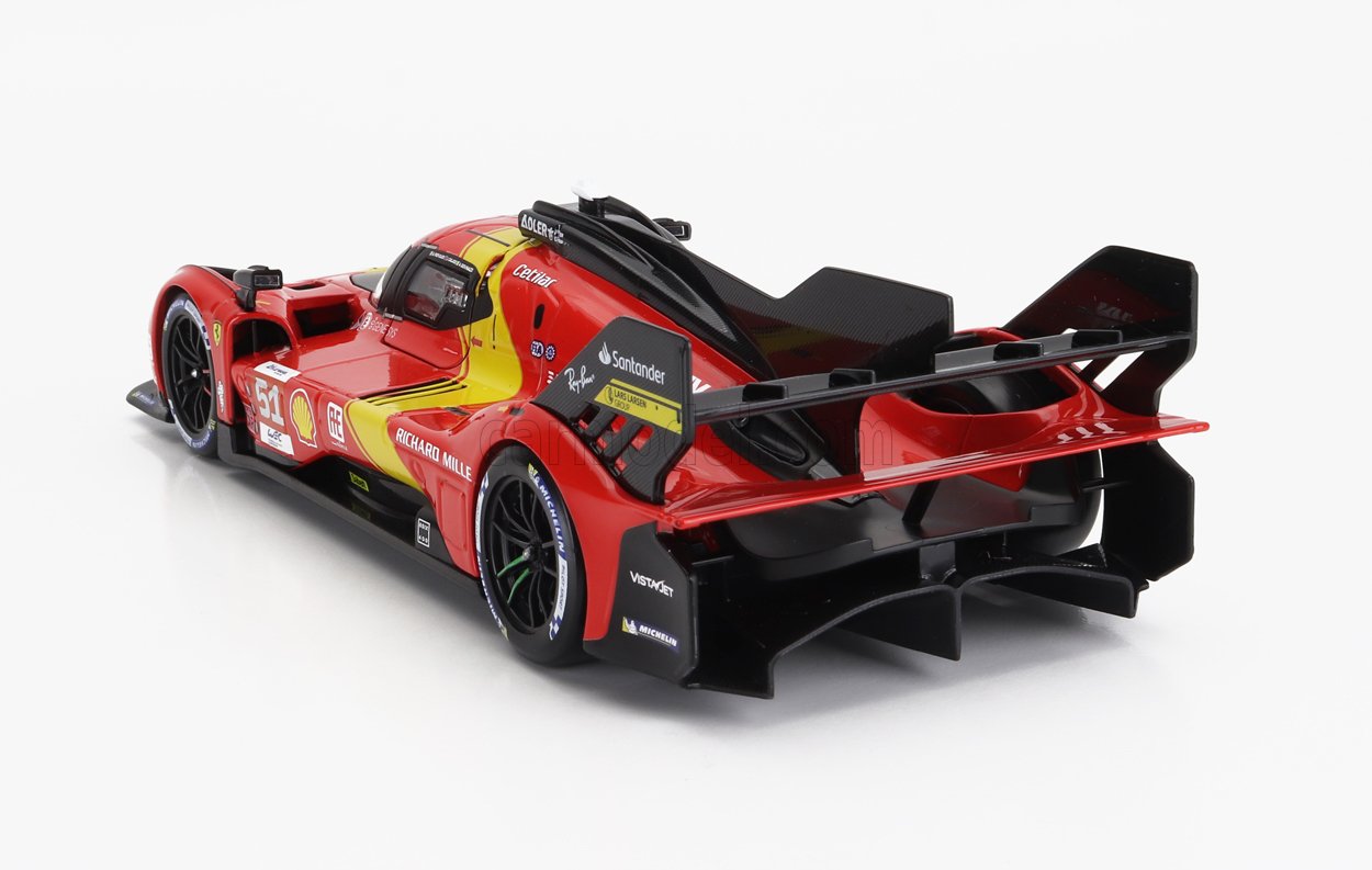 MODELLINO AUTO STATICO BURAGO FERRARI 499P WINNER LE MANS 2023 PIER GUIDI 1/24