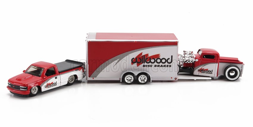 MODELLINO AUTO STATICO MAISTO CHEVROLET 454SS CARRELLO TRASPORTO 1936 SCALA 1/64