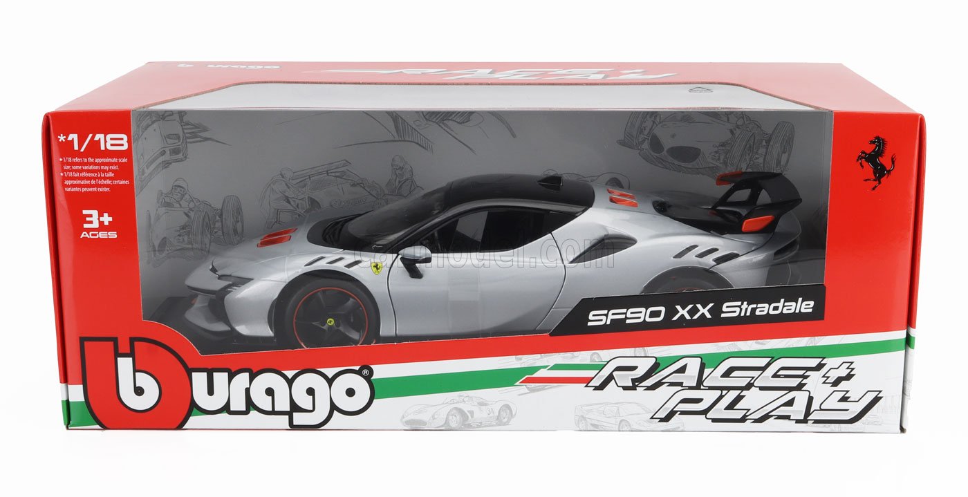 Bburago 1:18 Ferrari SF90 Stradale Rossa - Modellino Pressofuso Nuovo In Scatola Edizione 2022