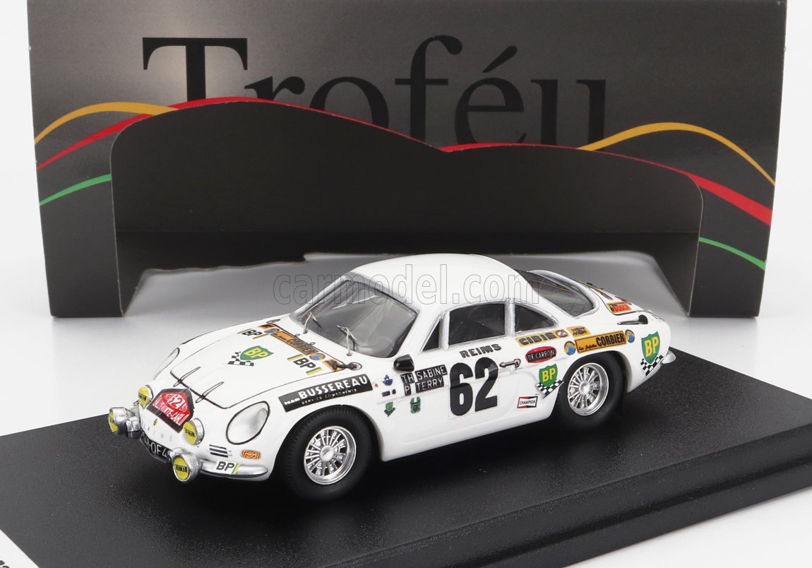 MODELLINO AUTO STATICO TROFEU ALPINE A110 RALLY MONTECARLO 1973 SABINE 1/43 - Foto 1 di 7
