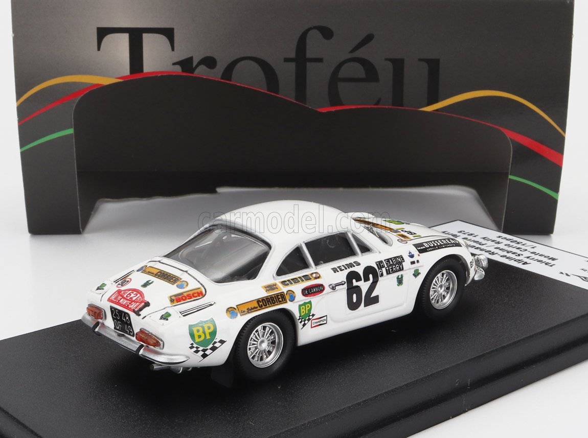MODELLINO AUTO STATICO TROFEU ALPINE A110 RALLY MONTECARLO 1973 SABINE 1/43 - Foto 2 di 7