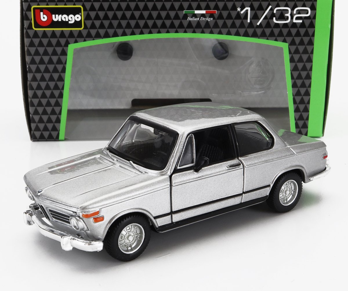 BURAGO 1/32 BMW 2002TII 1972 ARGENTO MODELLISMO MODELLINO STATICO