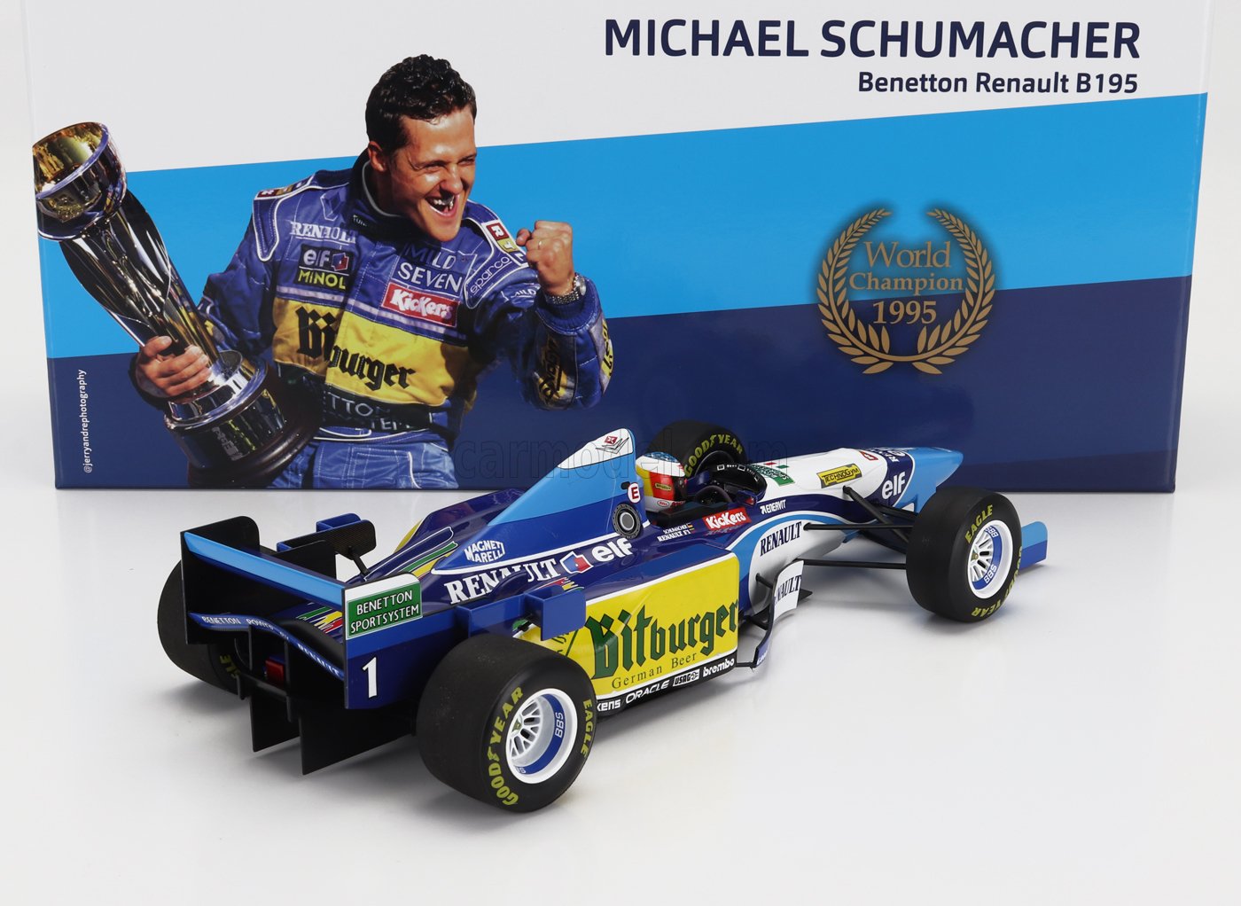 1/18 MINICHAMPS - BENETTON - F1 B195 TEAM MILD SEVEN RENAULT N 1