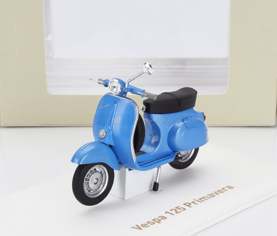 MODELLINO MOTORINO STATICO NOREV PIAGGIO VESPA 125 PRIMAVERA 1968 BLU SCALA 1/18
