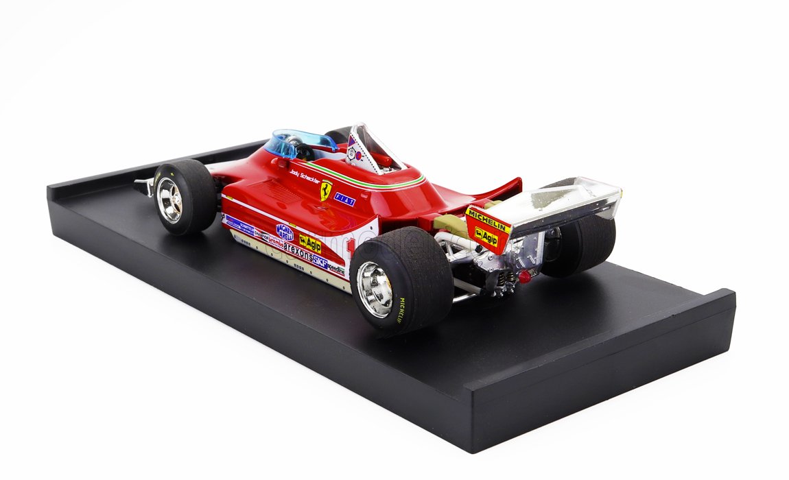 MODELLINO AUTO STATICO BRUMM FERRARI F1 312T4 SCHECKTER WINNER MONZA 1979 1/43