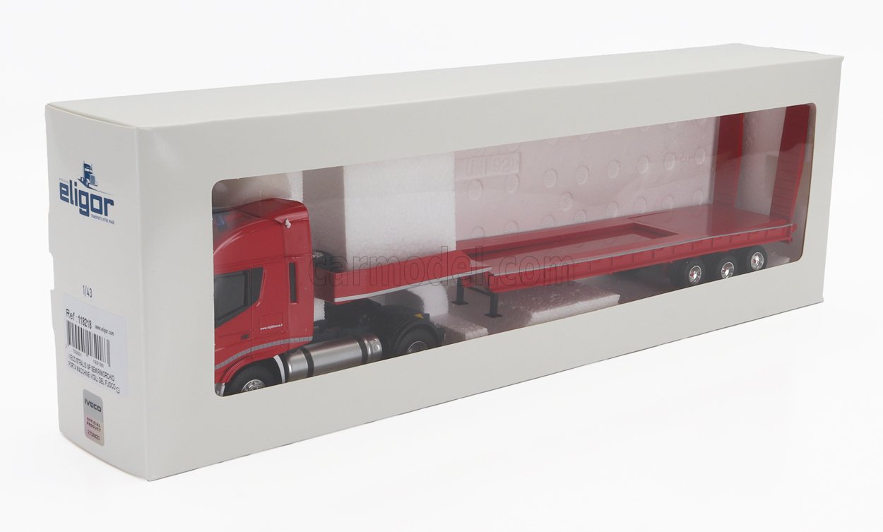 1 43 ELIGOR Iveco Fiat Stralis 480Xp Truck Vigili Del Fuoco 2016 Red