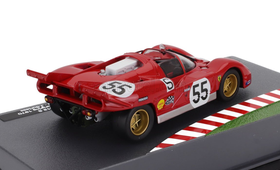 MODELLINO AUTO STATICO FERRARI 512S SPIDER 1000KM NURBURGRING 1970 SURTEES 1:43