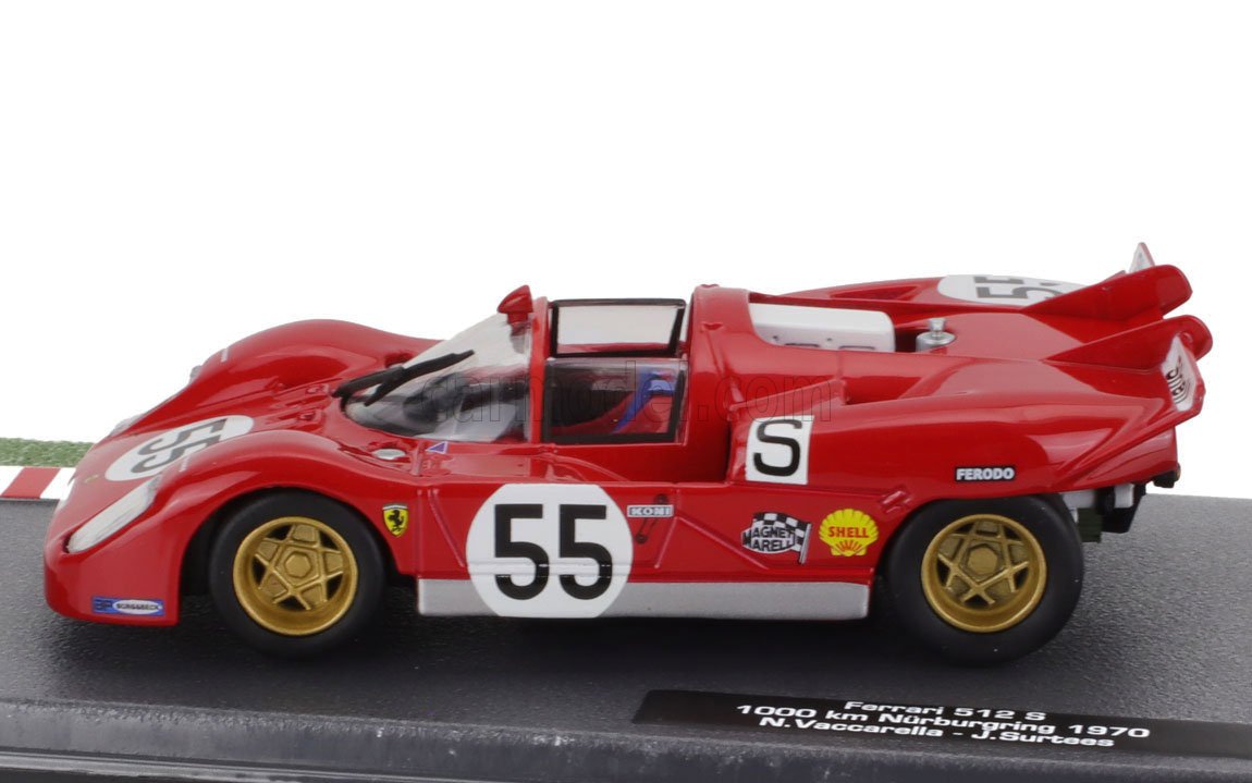 MODELLINO AUTO STATICO FERRARI 512S SPIDER 1000KM NURBURGRING 1970 SURTEES 1:43